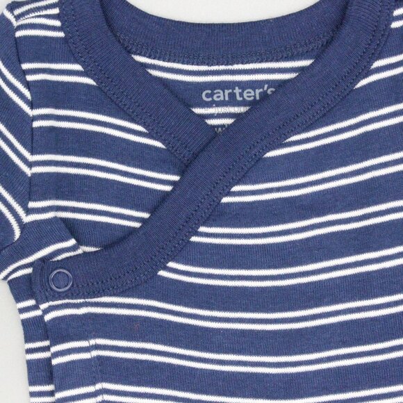 Carter’s Just One You Navy Stripe Newborn 2-Piece Top & Pants Set - Picture 3 of 7
